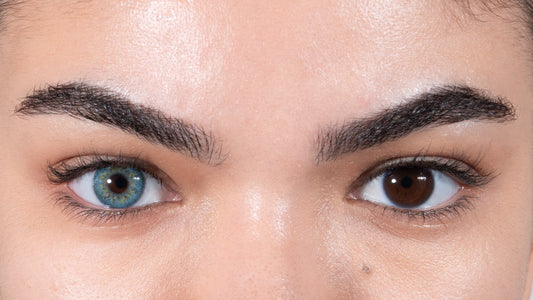 Lentille de couleur bleue avec éclats d'or - L'Azuli