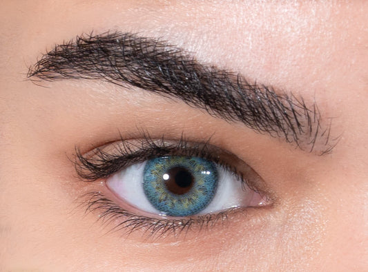 Lentille de couleur bleue avec éclats d'or - L'Azuli