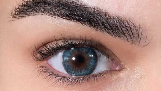 Lentilles de couleur bleu et marron - L'Azur