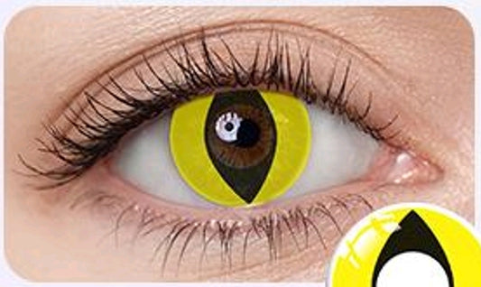 lentilles de couleur halloween jaune - E.T Family Yellow