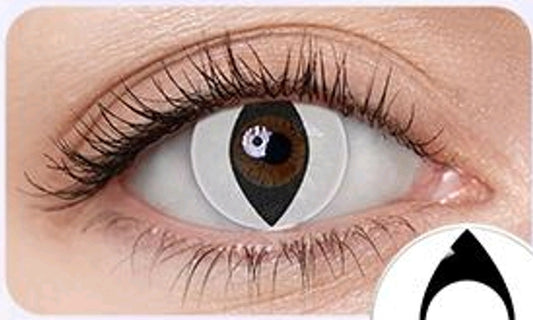 lentilles de couleur halloween blanche - E.T Family Black