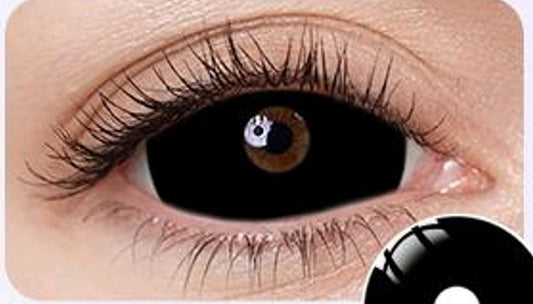 lentilles de couleur halloween noire - Full Black
