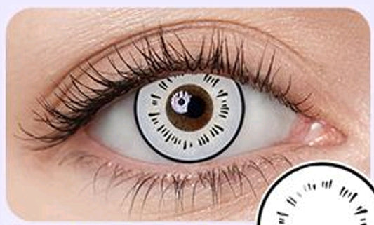 lentilles de couleur halloween blanche - Gost Eye