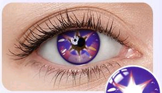 lentilles de couleur halloween violette - Purple witch