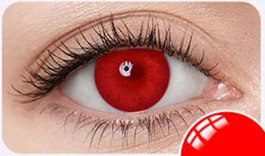 lentilles de couleur halloween rouge - Red on Red