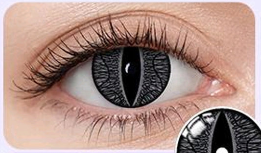 lentilles de couleur halloween noire - Black Snake