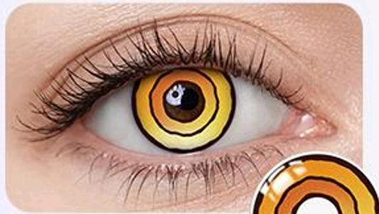 lentilles de couleur halloween hypnose jaune - Hypnotique Devil