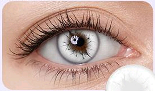 lentilles de couleur halloween blanche - white snow